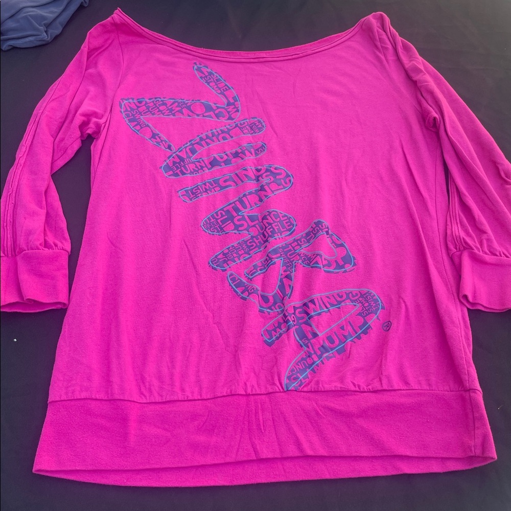 Zumba Fitness Pink Long Sleeve Top